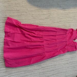 Old Navy Bright Pink Textured Dress
